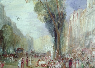 Boulevard des Italiens, París de Joseph Mallord William Turner